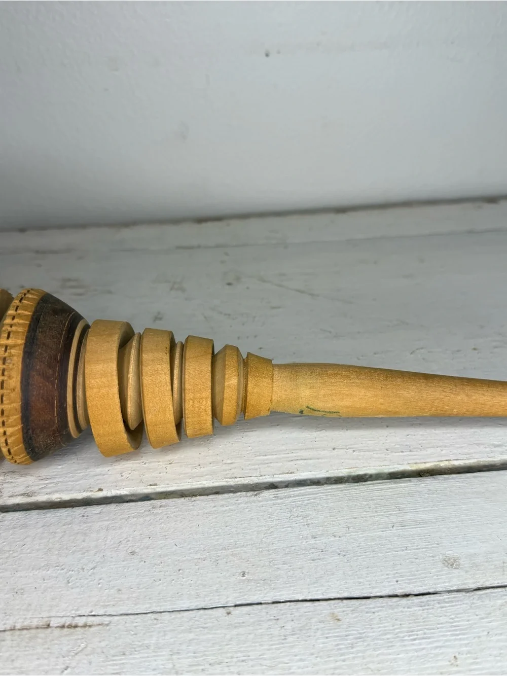 Vintage Traditional Wooden Molinillo Whisk Stirrer Frother Mexican Hot Chocolate